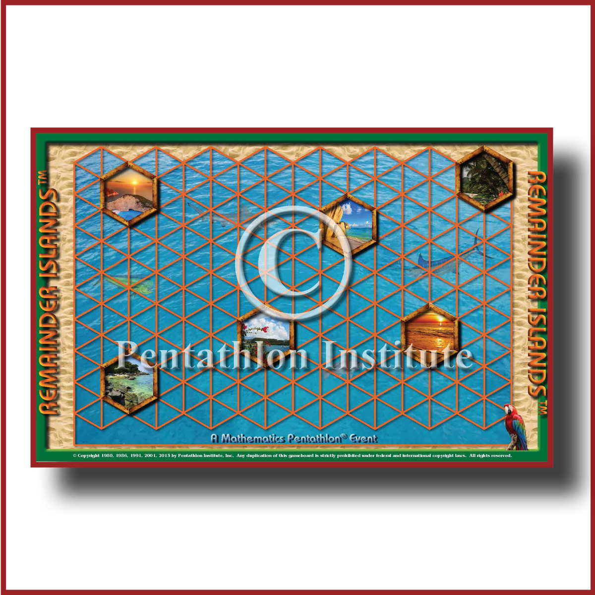 Remainder Islands - Gameboard ONLY (no pieces included)