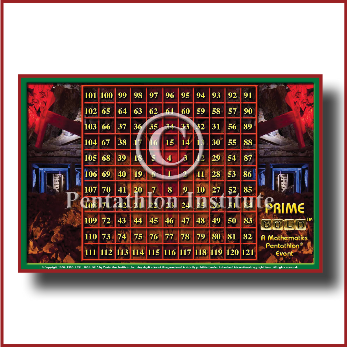 Prime Gold - Gameboard ONLY (no pieces included)