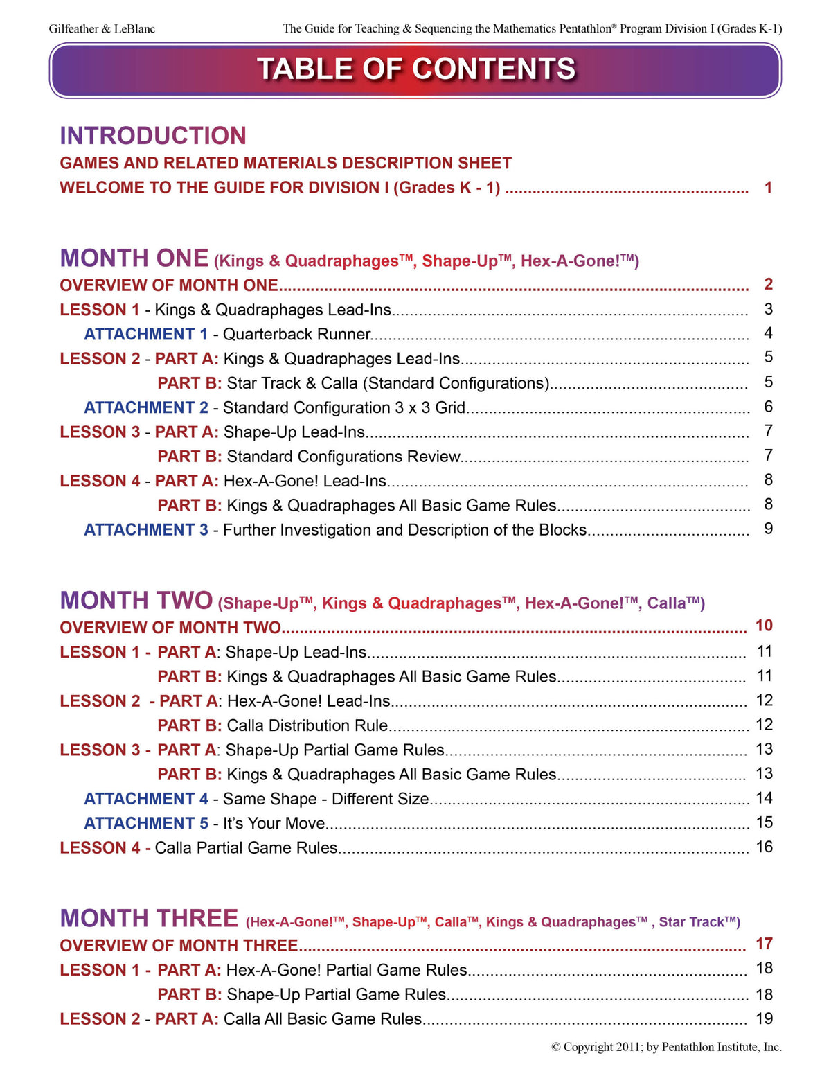 The Teaching Guide (Grades 2-3)
