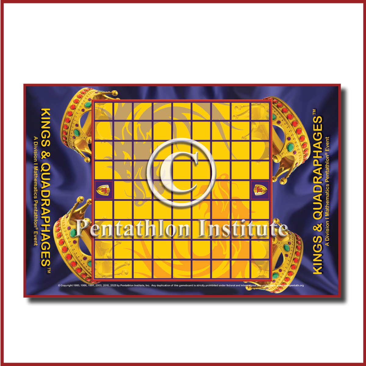 Kings & Quadraphages Game Board ONLY