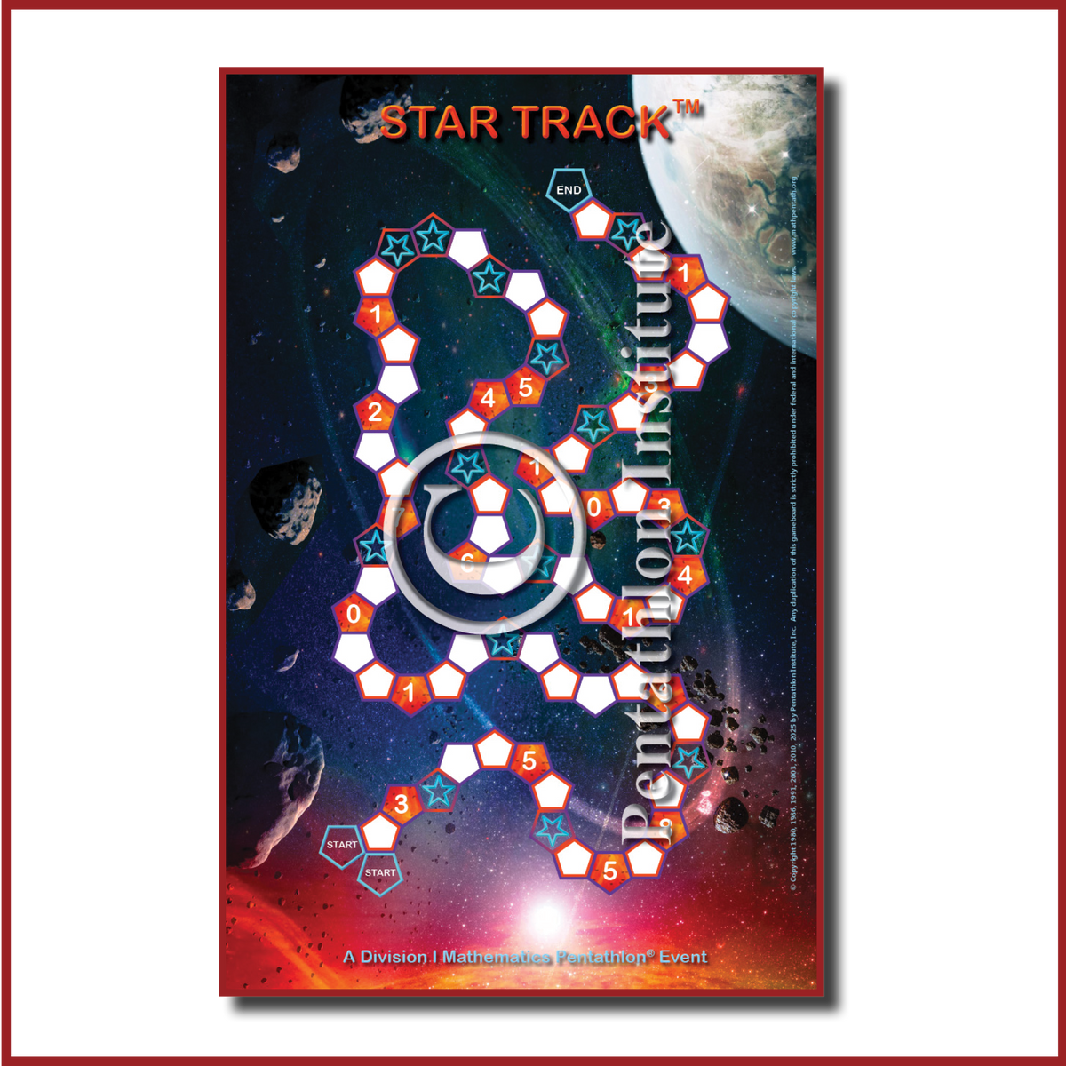 Star Track Game Board ONLY