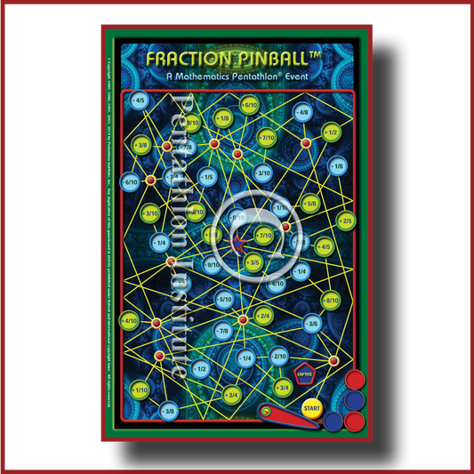 Fraction Pinball - Gameboard ONLY (no pieces included)