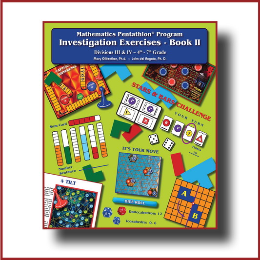 Investigations & Excercises Book II (For Grades 4-5 & 6-7 Games)