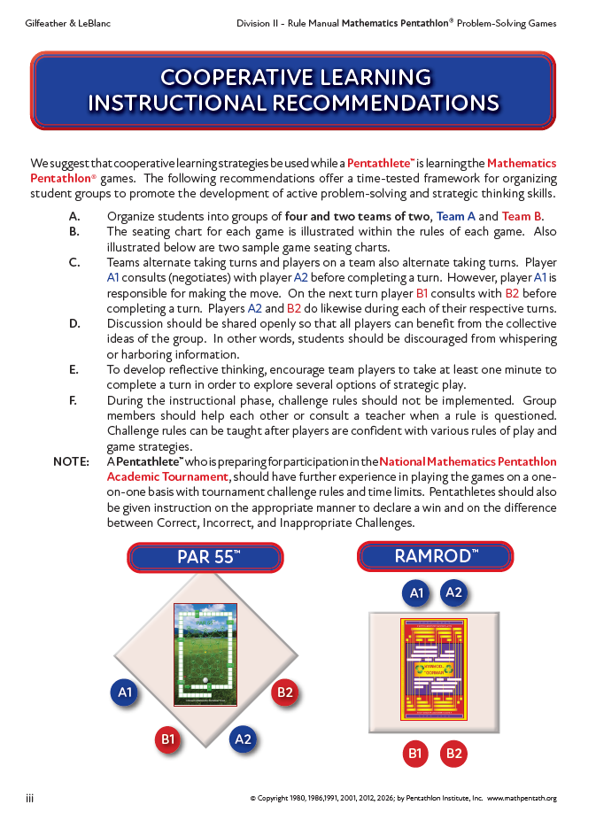 Rule Manual Division II (Grades 2-3)